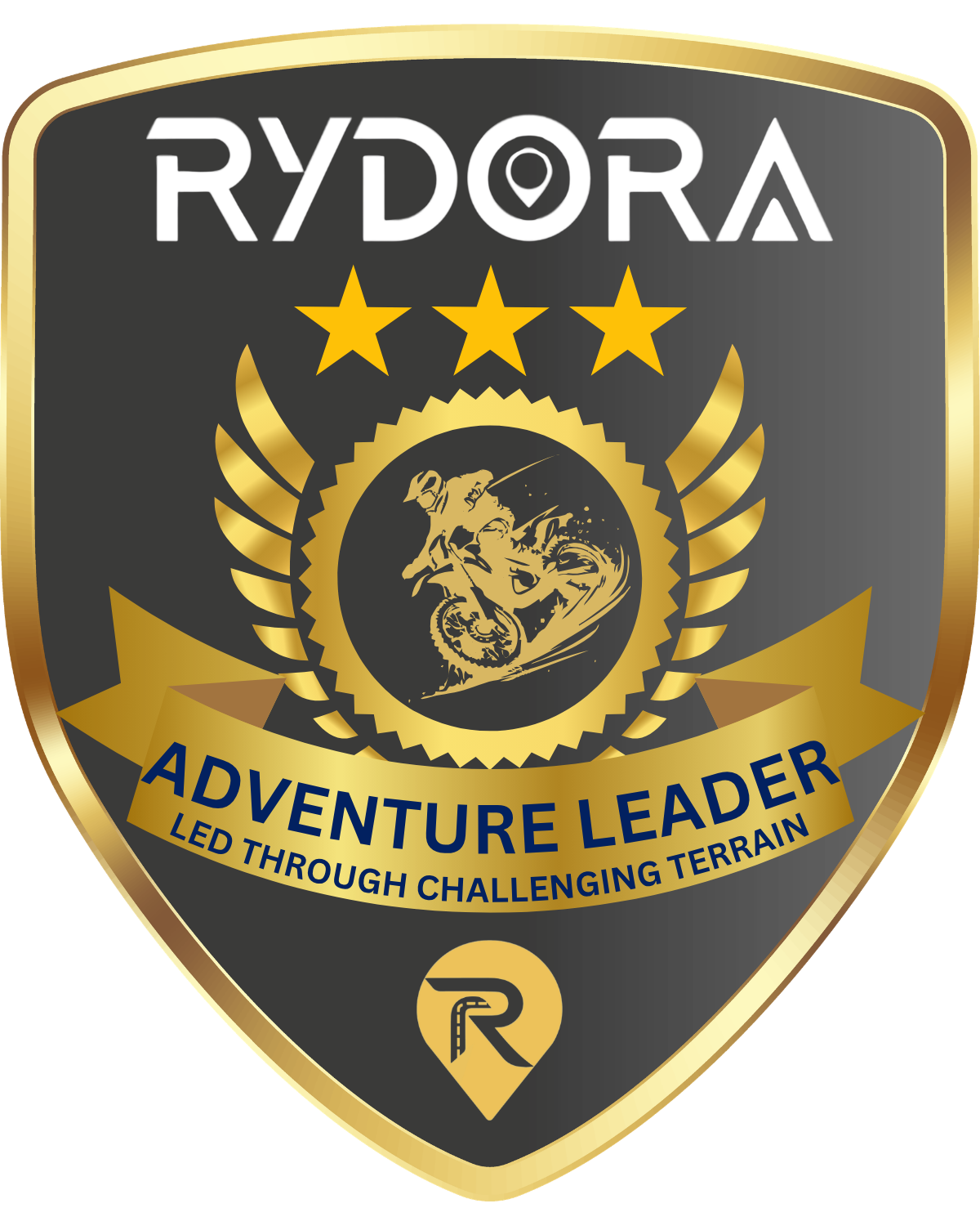 Adventure Leader badge — awarded for leading challenging rides