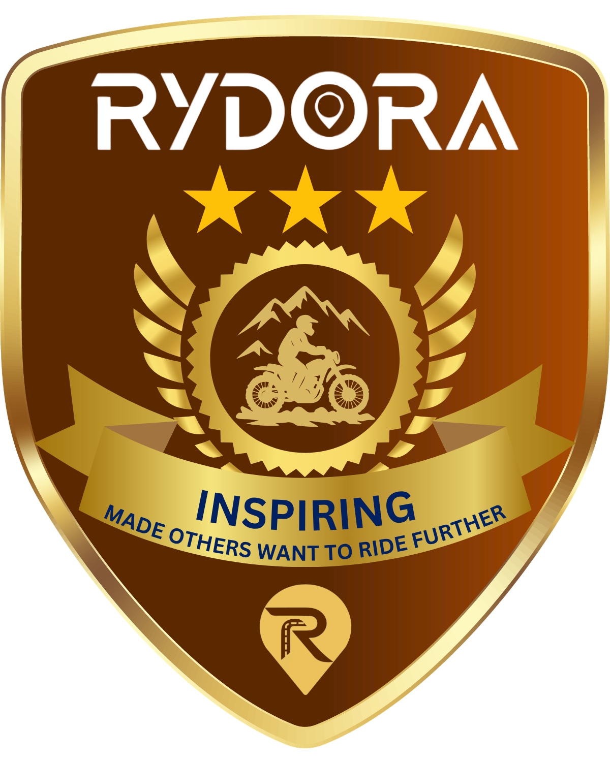 Inspiring badge — awarded for motivating fellow riders