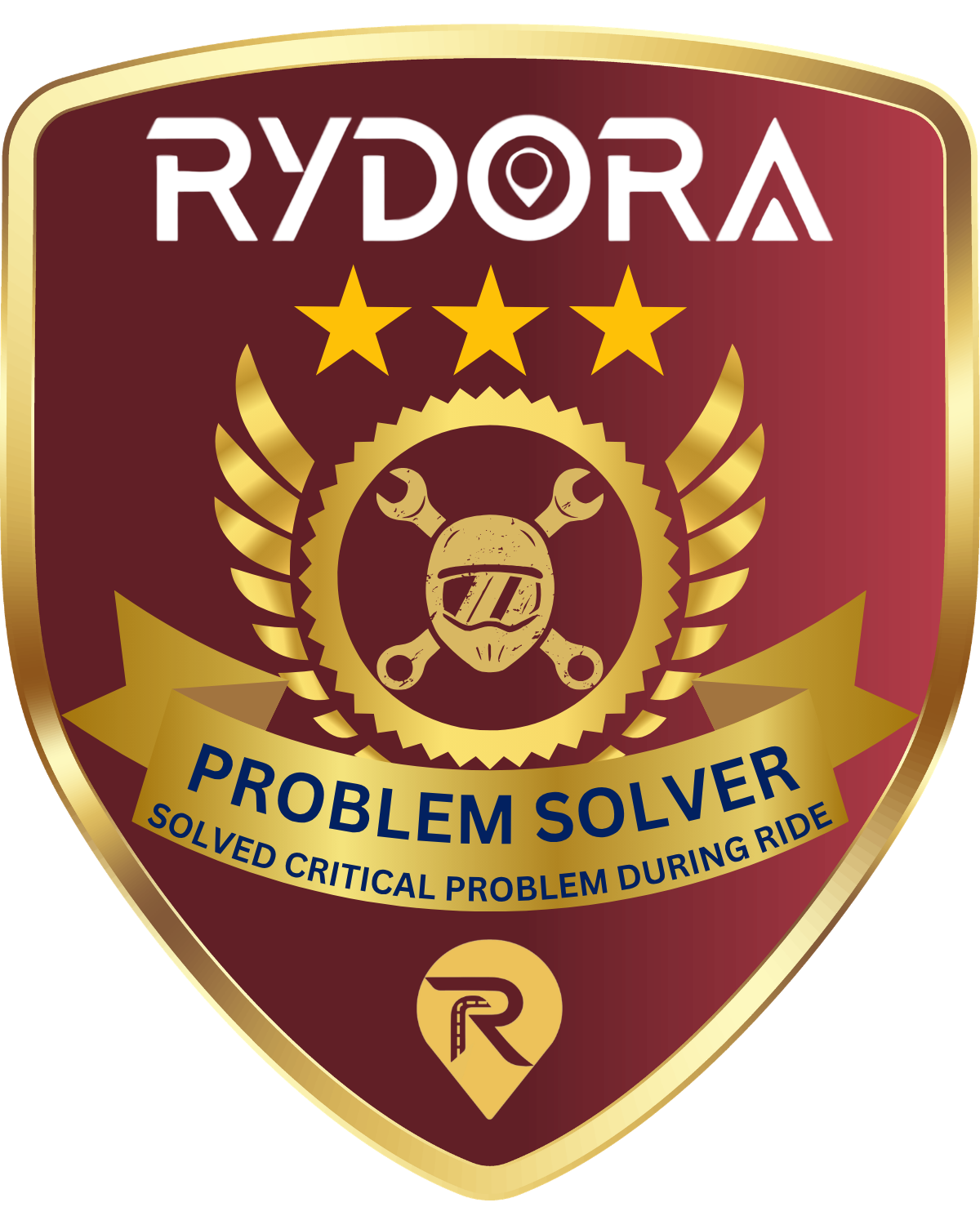Problem Solver badge — awarded for solving on-road crises